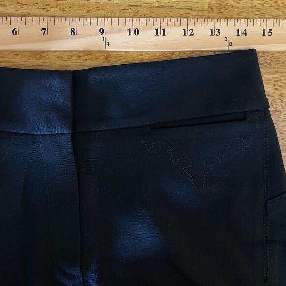 Diab'less Vintage From France Classic Black A-line Embroidered Midi Skirt - Picture 13 of 14